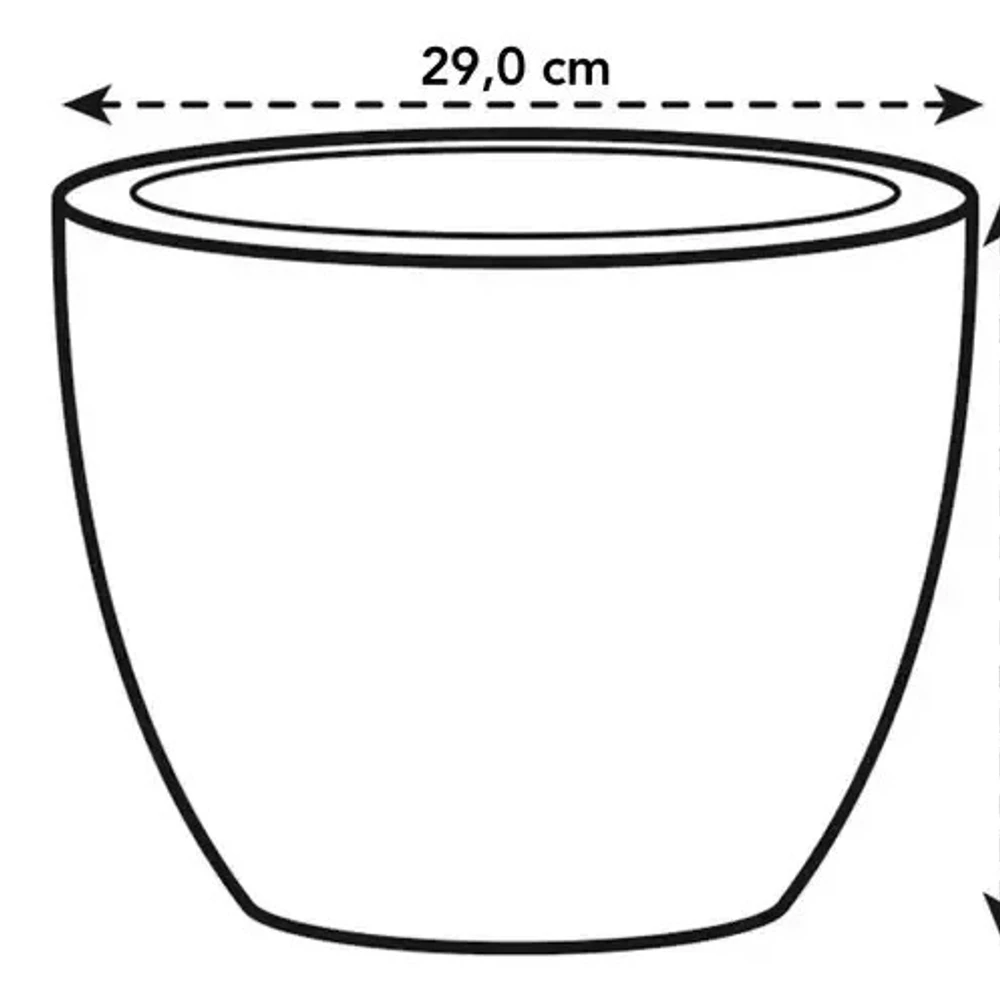 Pure Soft Round 30 cm Concrete Grey